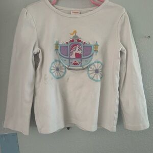 Gymboree Unicorn and Carriage Long Sleeve Shirt